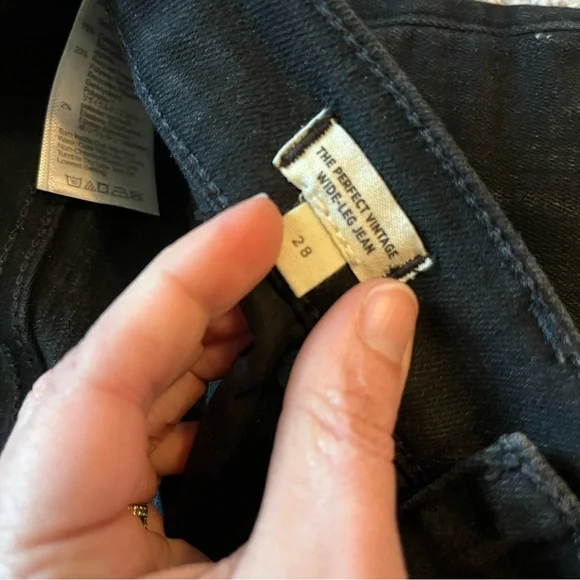 Madewell The Perfect Vintage Wide Leg Jean, Size 28 - Picture 5 of 9